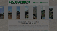 Desktop Screenshot of bmthatchers.co.za